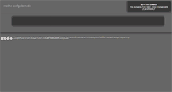 Desktop Screenshot of mathe-aufgaben.de